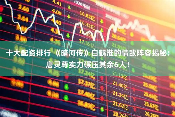 十大配资排行 《暗河传》白鹤淮的情敌阵容揭秘：唐灵尊实力碾压其余6人！