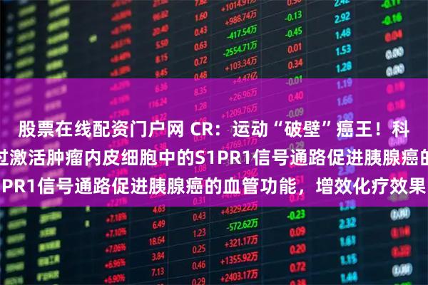 股票在线配资门户网 CR：运动“破壁”癌王！科学家发现，有氧运动通过激活肿瘤内皮细胞中的S1PR1信号通路促进胰腺癌的血管功能，增效化疗效果